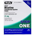 thumbnail image 1 of Rugby Clear Transdermal Stop Aid Step One System Patch 21 mg 14 Count, 1 of 6