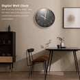 thumbnail image 4 of KEINXS Large Digital Wall Clock for Living Room/Bedroom Decor  Modern Atomic Mute Wall Clock 12Inch, 4 of 8
