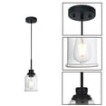 thumbnail image 4 of Melucee Pendant Lighting, 2-pack Modern Pendant Light with Clear Glass, Ceiling Light Pedant for Bedroom, 4 of 6