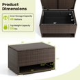 thumbnail image 2 of Auranook 48 Gallon Deck Box with Shoe Rack Waterproof Liner Lid Outdoor Storag, 2 of 9