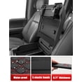 thumbnail image 7 of KBH Center Console Cover for Ford F150 Accessories 2015-2020, F250 F350 F450 F550 2017-2022, Expedition 2018-2024, Car Middle Lid Seat Armrest Cover Protector, Black-Red Stitch, 7 of 7