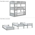 thumbnail image 3 of Better Homes & Gardens Tristan Triple Twin Convertible Floor Bunk Bed, Gray, 3 of 12