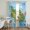Ocean Blue, variant on Summer Island Sheer Curtains 96 Inch Length 2 Panels Set, Tropical Coastal Volcano Flowers Ocean Ship Voile Window Treatment Semi Sheer Long Curtains Drapes for Bedroom/Living Room/Kitchen 52"x96"x2