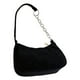 thumbnail image 2 of Monedero de hombro Hugo Bolso informal de franela negro, 2 of 7
