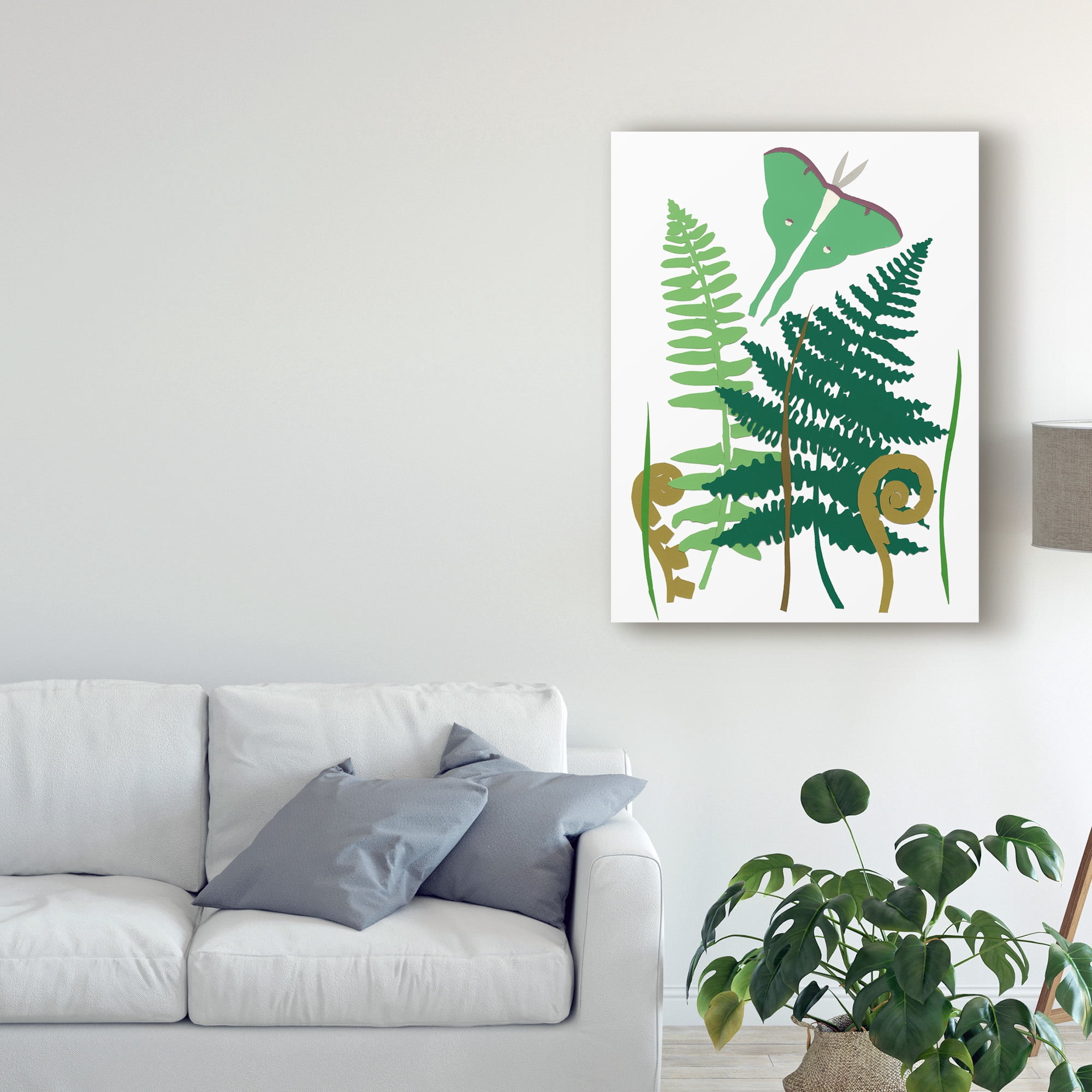Trademark Fine Art 'Fern Fantasy Garden I' Canvas Art by Alicia Ludwig
