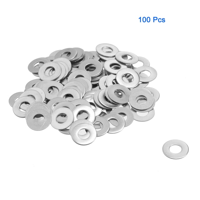 Unique Bargains 100 Pcs Rondelles en Acier Inoxydable M4x10mmx0.5mm pour Vis
