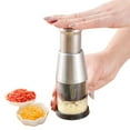 thumbnail image 1 of Vegetable Cutter 1 Product Classification Vegetable Cutter Manual Garlic Cutter Durable Stainless Steel Onion Cutter Multifunctional Kitchen Chopper Mincer Product Title, 1 of 7