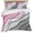 Pink, variant on 3 Piece Red Black Ombre Duvet Cover Set Queen Size,Microfiber Comforter/Quilt Cover with Corner Ties and 2 Pillowcases,Modern Geometric Abstract Aesthetics Cream Soft Bedding with Zipper Closure