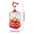 thumbnail image 3 of Kiplyki Mini Voice-Activated Birds Birdcage Toys, Chirping & Wings Fluttering Parrot Animals Toy Gifts for Baby Toddler Kids Children, 3 of 3