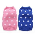 thumbnail image 5 of STGRGFHY Christmas Dog Ribbed Knit Sweater Knitwear Turtleneck Snowflake Kintted Doggie,dog clothes for small dogs,dog sweaters For Sphinx small Cat Dog Sweater York Warm Dog Clothes Pink XXL, 5 of 9
