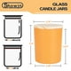 thumbnail image 2 of Frascos para velas SHOWIN, vidrio grueso, 210 ml con tapas de madera, 16 unidades, 2 of 7