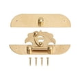 thumbnail image 3 of Retro Brass Hasp, Retro Jewelry Box Antique Lock Anti Rust  Elegant Brass Material Exquisite Texture  For Wine Boxes For Jewelry Boxes, 3 of 8
