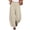 Khaki, variant on Women's Pinstripe Wide Leg Pants, Elastic High Waist Baggy Casual Trousers with Side Pockets, Lightweight Comfy Barrel Style Pants for Daily Vacation Wear Light Violet S