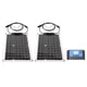 thumbnail image 4 of Panel Kit De Panel Solar De 2 Piezas Panel De Carga Solar De Silicio Monocristalino De 50 W Con Controlador De 10 A Para Coche Yate RV, 4 of 7