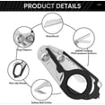 thumbnail image 4 of Trauma Scissors Emergency Scissors with Strap Cutter and Glass Breaker Foldable Stainless Steel Scissor Pliers, Rescue Tools for Outdoor Camping, 4 of 4
