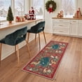 thumbnail image 3 of KUETH 2'x3' Christmas Machine Washable Rug, Non-Slip Indoor Outdoor Doormat for Doorway, Entryway and Porch, Red, 3 of 7