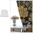 thumbnail image 4 of Boho Flower Curtains for Living Room, Vintage Paisley Floral Window Treament for Bedroom, Retro Bohemian Floral Print Blackout Drapes 2 Panel Sets,52x84 Inch, 4 of 6