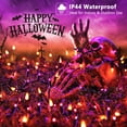 thumbnail image 4 of Luces de Halloween ODEETRONIC, color morado y naranja, 6,6 m, 100 bombillas, 4 of 7