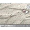 thumbnail image 2 of Soimoi Beige Cotton Jersey Fabric Polka Dots Printed Fabric 1 Yard 58 Inch Wide, 2 of 3