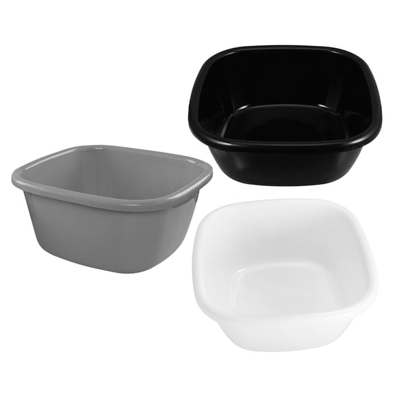 Phenofice 3Ud Lavabo Duradero De Plástico Compacto Para Cara Y Lavandería Uso Diario