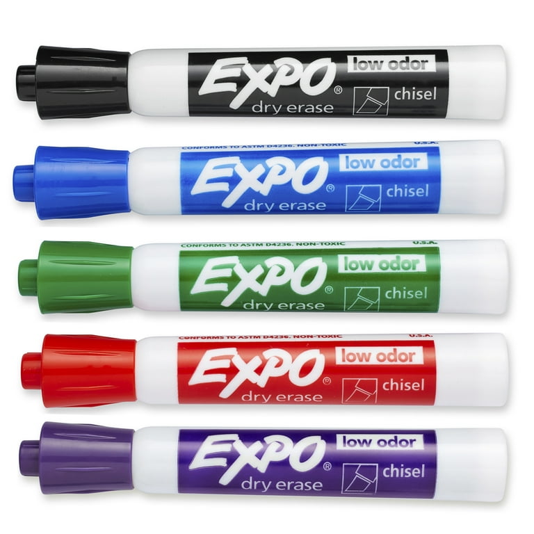 Comix Dry Erase Markers, Chisel Tip White Board Markers, 36 Bulk 12  Assorted Colors Low Odor Markers for Teachers Office & School Supplies