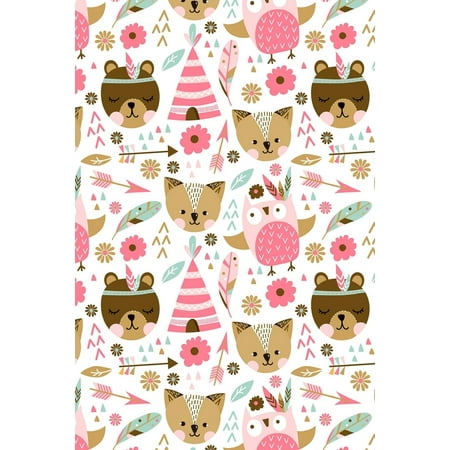 Microsaver Keyed Retractable Notebook - Bullet Journal Notebook Boho Style Animal Pattern: 112 Page Numbered Dot Grid Bullet Journal with Index Pages and Key Pages in Portable 6 X 9 Size (Paperback)