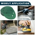 thumbnail image 7 of Unique Bargains Car Sanding Discs 6inch 6 Hole 400 Grit Abrasion Resistance | Round Hook and Loop Sandpaper Green 50 Pcs, 7 of 7