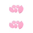 thumbnail image 2 of Inteprter Molde de silicona para pastel de hojas, molde para cupcakes, galletas, moldes para hornear, resistente al calor, hecho a mano, para Rosado 2Conjunto, 2 of 6