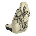 thumbnail image 2 of Daiia Vintage Floral Printed Car Seat Cover - Waterproof & Sweatproof - Universal Fit, Machine Washable, Non-Slip - Seat Protector for Car, Truck, SUV, Van (1 Pack), 2 of 5