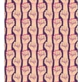thumbnail image 3 of Ambesonne Feminist Duvet Cover Sets, Hand with Brass Knuckles, 2-King, Peach Dark Pink, 3 of 7