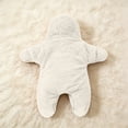 thumbnail image 4 of Baby Starfish Onesie, Thick Imitation Fleece Starfish Newborn Romper, Infant Footie Jumpsuit Winter Warm Outfits, 4 of 9
