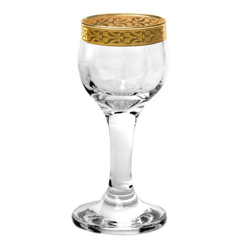 Lorren Home Trends Venezia Liquor Goblet Cordial Glass (Set of 4) by Overstock