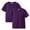 Purple, variant on ATOGUTA 2 Pack Boys Girls Short Sleeve Shirts Soft Crewneck Short-Sleeve T-Shirts Basic Tees White, Size 2T-12