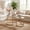 White, variant on ELLEGNT Nesting Coffee Table Set of 2 - Modern Round Side Tables for Living Room or Balcony Brown