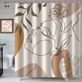 thumbnail image 4 of fastboy 11piece Bath Curtain With Modern Waterproof And Durable For Bathroom Easy To Clean Polyester Shower Curtain Space-saving XHBOHO-074 180x200cm 1Set, 4 of 6