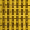 thumbnail image 1 of Ahgly Company Indoor Square Abstract Yellow Modern Area Rugs, 4' Square, 1 of 4