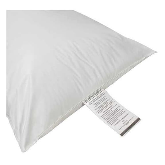 R & R Textile Pillow, Standard, 27x21 In.,White X11500