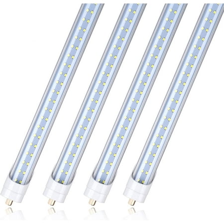 

T8 8ft Led Light Tube 6000k 65W Single Pin 2 Row Dual-Ended Power 25Pack