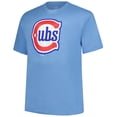 thumbnail image 2 of Men's Fanatics Pete Crow-Armstrong Light Blue Chicago Cubs Big & Tall Name & Number T-Shirt, 2 of 3