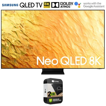 Samsung QN65QN800B 65 Inch QN800B Neo QLED 8K Smart TV (2022) Bundle with Premium 2 Year Extended Warranty