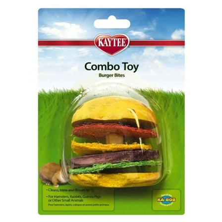 Kaytee Combo Toy - Burger Bites [Small Pet, Chews & Licks] 1 Pack