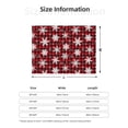 thumbnail image 2 of Throw Blanket for Couch - Snowflake red plaid Soft Comfy Lightweight Cozy Warm Throw Blanket, Fuzzy Plush Flannel Blanket & Throws for Sofa and Bed All Season, 2 of 8