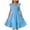Blue, variant on Little Girls Dresses Glitter Sequin Dance Performance Skirt Shorts Solid Color Girls Party Dress Size 7-8T