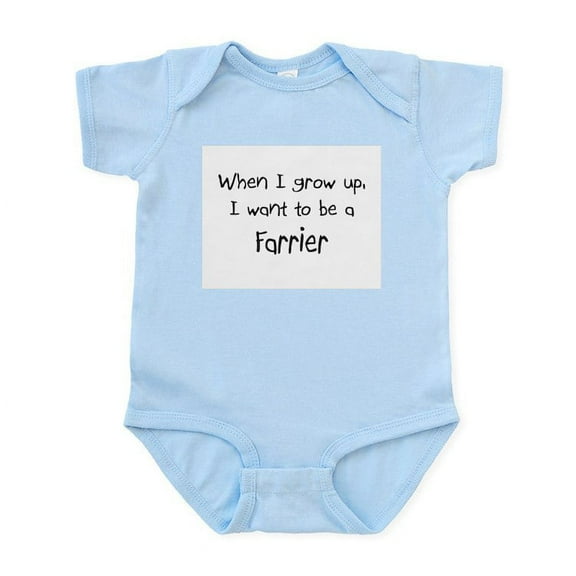 CafePress - When I Grow Up I Want To Be A Farrier Infant Bodys - Baby Light Bodysuit, Size Newborn - 24 Months