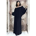 thumbnail image 2 of KOH KOH Long Strapless Cocktail Evening Off The Shoulder Cold Sexy Evening Flowy Formal Full Floor Length Tall Drape Gown Maxi Dress For Women Dark Navy Blue X-Large US 14-16 NT059, 2 of 6