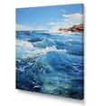 thumbnail image 2 of Designart "Infinite Sapphire Ocean II" Nautical & Beach Canvas Print, 2 of 5