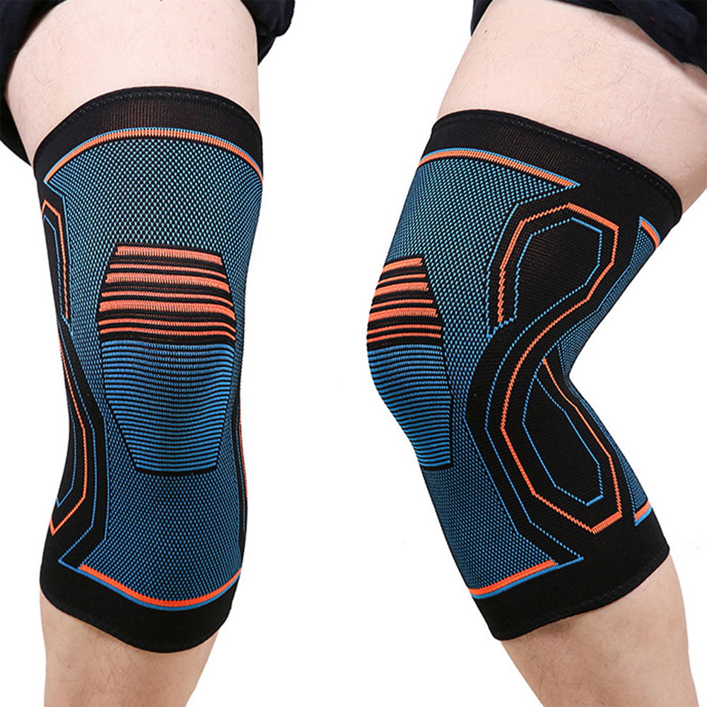 Knee Sleeve Compression Brace Patella Support PADS Sports Gym Basketball Socks 