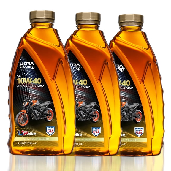 Ultra1Plus SAE 10W-40 Full Synthetic 4T Engine Oil, API SN, Jaso MA2 | Quart