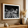 thumbnail image 5 of Rue Jean Du Bellay B&W - Paris France Photography Black and White Cityscape Street Photography Nightlife Architecture Vintage City Unframed Wall Art Print 20 x 28 inches, 5 of 7