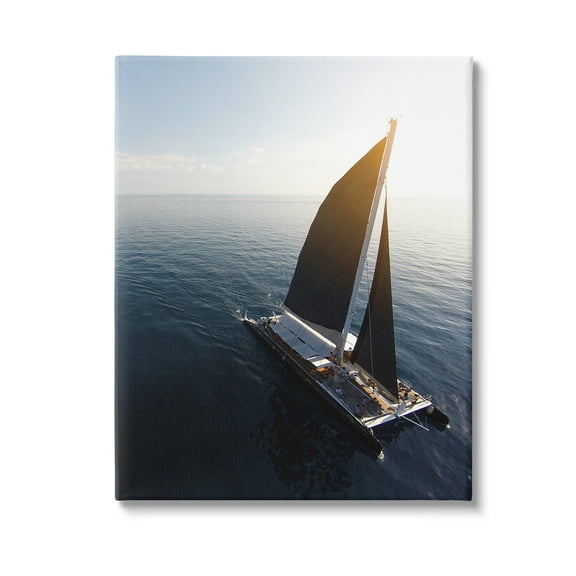 Stupell Industries Nautical Barge Photography Transportation Photography Gallery Wrapped Canvas Art Print Wall Art, 16 x 20